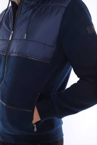 Чоловіче спортивне зимове пальто Escetic Royal Slimfit з плюшевою підкладкою і капюшоном, 3 нитки 6690 - фото 5