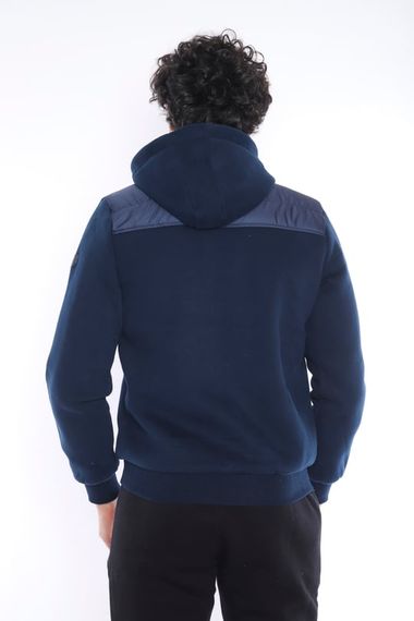 Чоловіче спортивне зимове пальто Escetic Royal Slimfit з плюшевою підкладкою і капюшоном, 3 нитки 6690 - фото 4