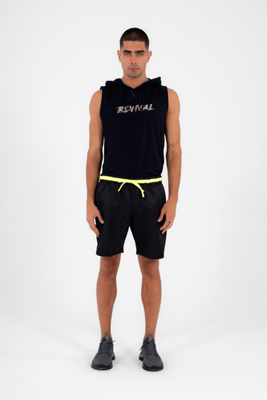 Escetic Black Men's Casual 3 Pocket Marathon Fabric Sea Fitness Mesh Lined Sports Shorts B1378 - photo 5