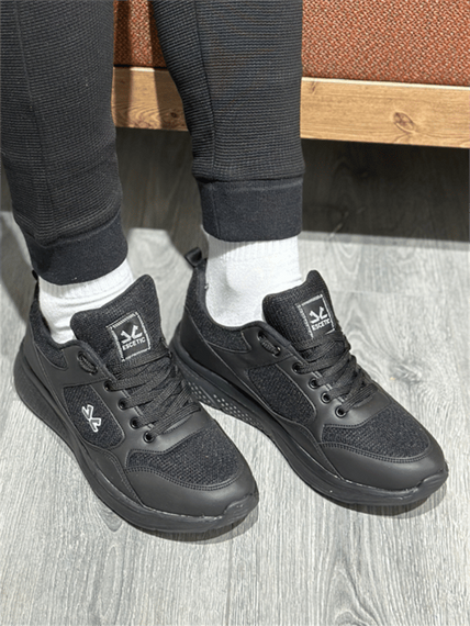 Escetic Siyah Erkek Anorak Gövde Yazlık Sneaker Hafif Spor Ayakkabı AY0012 - fotoğraf 2
