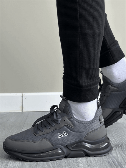 Escetic Koyu Gri Erkek Anorak Gövde Yazlık Jel Taban Sneaker Spor Ayakkabı AY0013 - fotoğraf 3