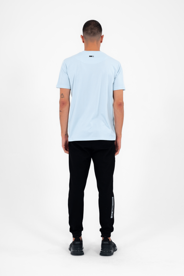 Escetic Мужская спортивная футболка с круглым вырезом Slimfit из дышащей хлопковой ткани Aves T0046 - фото 4