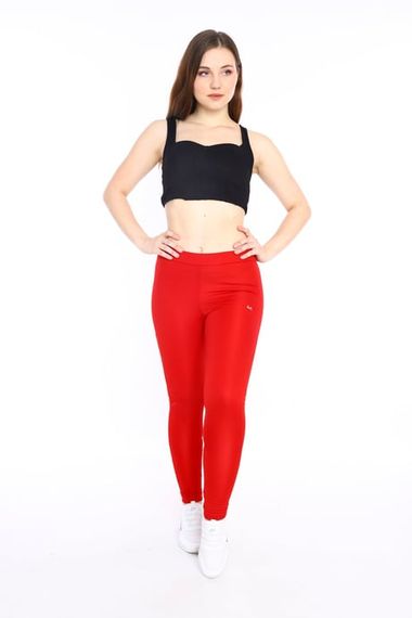 Escetic Red Women's Polyester Normal Waist Breathable Sports Tights 0282 - photo 1