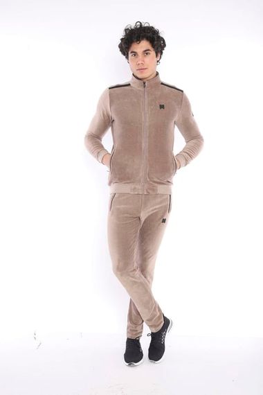 Мужской спортивный костюм Escetic Slimfit из вельвета с 4 карманами для всех сезонов, дышащий, стильный и удобный - фото 5