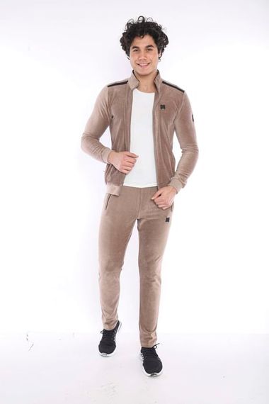 Мужской спортивный костюм Escetic Slimfit из вельвета с 4 карманами для всех сезонов, дышащий, стильный и удобный - фото 2