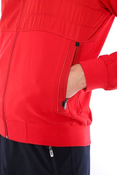 Эскетик Красный Мужской Спортивный Костюм Со 4 Карманами Легкий Дизайн Для Четырех Сезонов - фото 4