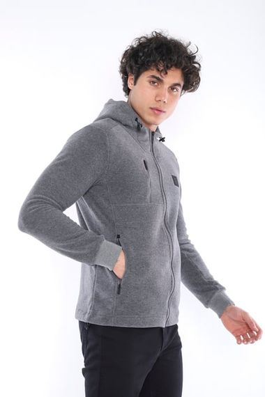 Escetic G3 Melange Men's Slimfit Thick 3-Pocket Hooded Sports Fleece 6703 - photo 2