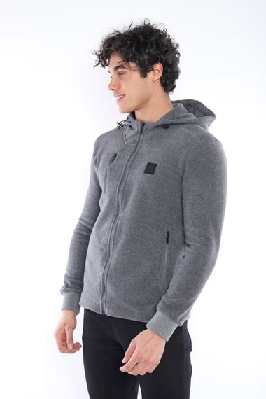 Escetic G3 Melange Men's Slimfit Thick 3-Pocket Hooded Sports Fleece 6703 - photo 3