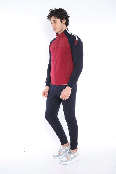 بدلة رياضية رجالية بأسلوب سليم فيت من إيسكتيك بقبعة مرتفعة وأربع جيوب قماش سوبر ذات نوعية عالية للاستخدام اليومي والرياضي - صورة 4