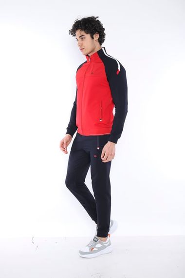 Эскетик Красный Мужской Спортивный Слимфит Костюм 4 Сезона из Двухниточного Ткани XXL - фото 3