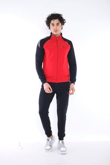 Эскетик Красный Мужской Спортивный Слимфит Костюм 4 Сезона из Двухниточного Ткани XXL - фото 5