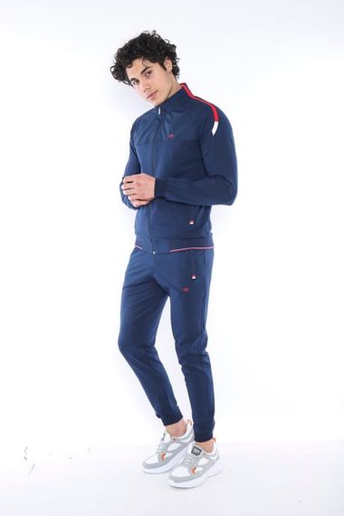 Мужской спортивный костюм Escetic Royal, slimfit, супер двухниточный, 4 сезона, с карманами, удобный и стильный, 100% местное производство, 76% хлопок - фото 3