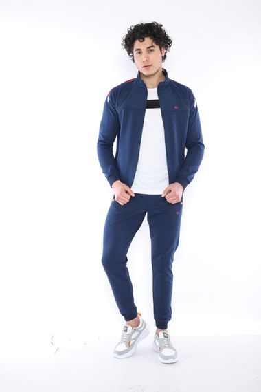 Мужской спортивный костюм Escetic Royal, slimfit, супер двухниточный, 4 сезона, с карманами, удобный и стильный, 100% местное производство, 76% хлопок - фото 2