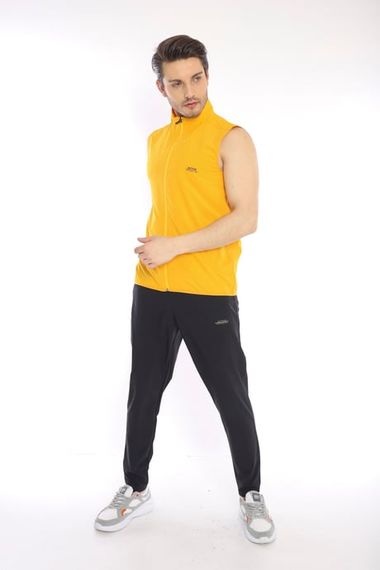 Чоловічий спортивний комплект із ліктевим коміром, легкого дихаючого лайкрового матеріалу, 4 кишені, слім-фіт, літній стиль - фото 3