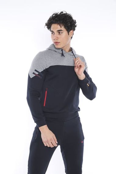 Комплект спортивного одягу Escetic для чоловіків, slimfit, трислойний, зразок з графічним малюнком, комфортний, дихаючий, 100% турецького виробництва - фото 1