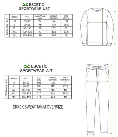 بدلة رياضية رجالية من Escetic Plum مكونة من 3 خيوط من القطن قابلة للتنفس ومطبوعة ومطبوعة مقاس كبير A3041 - صورة 2