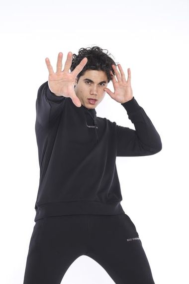 Эскетик мужской спортивный oversize комплект с капюшоном, 3-х ниточный, дышащий, хлопковый, печатный, идеален для повседневного и спортивного использования - фото 4