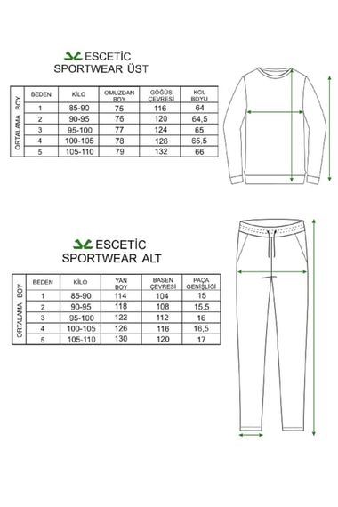 Женский спортивный костюм Escetic в цвете мурано, большой размер, с воротником-лодочкой, легкий и стильный для повседневного и спортивного использования - фото 5