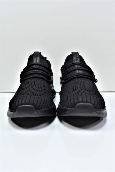 Escetic Black Men's Sneaker Soft Sole Knitwear Body Sports Shoes AY0002 - photo 2