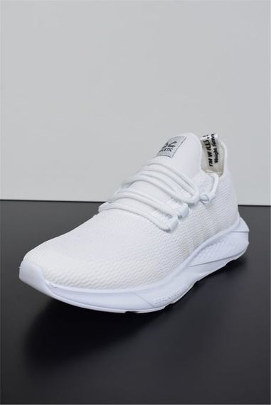 حذاء رياضي رجالي باللون الأبيض من Escetic خفيف الوزن ونعل ناعم ورباط AY0006 - صورة 2