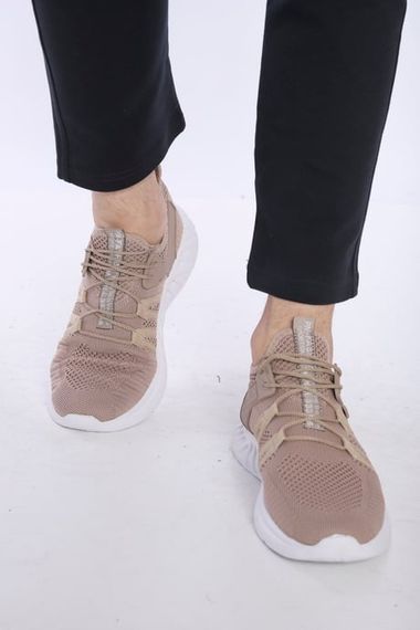 Escetic Milk Brown Men's Sneaker Light Knitwear Body Sports Shoes AY0007 - photo 4