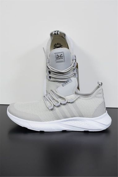 حذاء رياضي رجالي باللون الرمادي من Escetic خفيف الوزن ونعل ناعم ورباط AY0006 - صورة 5