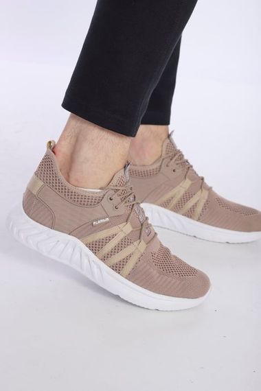 Escetic Milk Brown Men's Sneaker Light Knitwear Body Sports Shoes AY0007 - photo 1