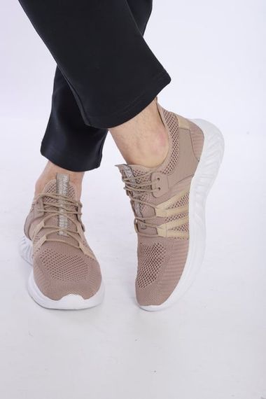 Escetic Milk Brown Men's Sneaker Light Knitwear Body Sports Shoes AY0007 - photo 2