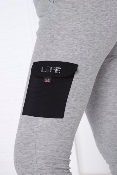 Escetic G2 Melange Women's Narrow Elastic Leg Breathable USA Pique Sports Slimfit Sweatpants B1201 - photo 4