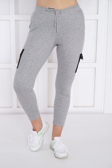 Escetic G2 Melange Women's Narrow Elastic Leg Breathable USA Pique Sports Slimfit Sweatpants B1201 - photo 2