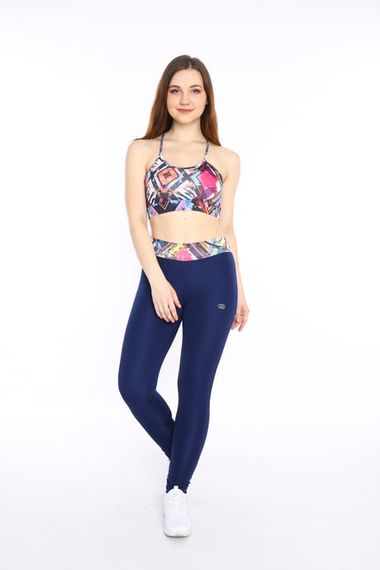 Escetic Royal Kadın Spor Polyester Normal Bel Büstiyer Takım Fitnes Yoga Bra 0313 - fotoğraf 4