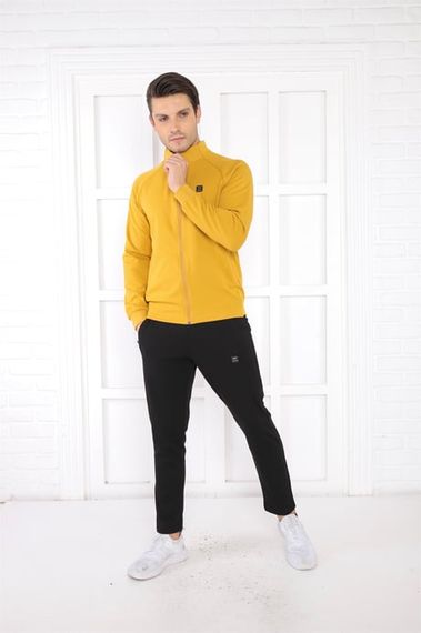 Мужской спортивный костюм Escetic с юбкой,4 сезона, дышащий, хлопковый, slim-fit, с карманами, бэбэ M,100% местное производство - фото 3