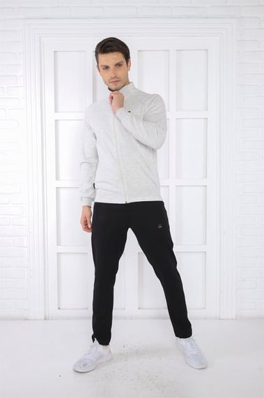 Эскетик Мужской Спортивный Костюм с Высоким Воротником и Карманами 4 Сезона, Удобный и Стильный, Слим-фит, 100% Хлопок - фото 3