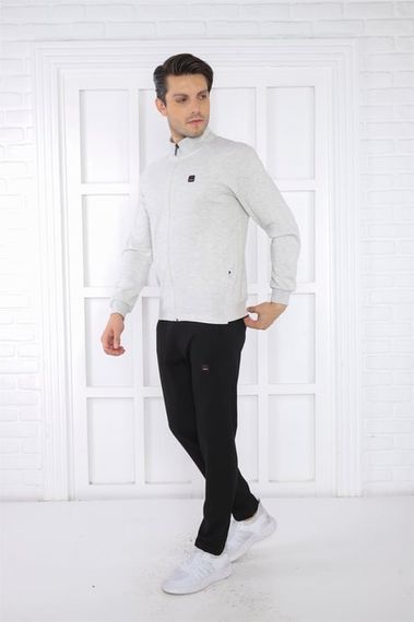 Эскетик Мужской Спортивный Костюм с Высоким Воротником и Карманами 4 Сезона, Удобный и Стильный, Слим-фит, 100% Хлопок - фото 4