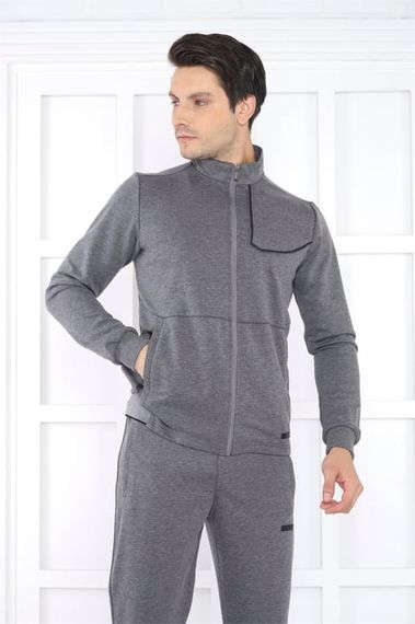 Спортивный костюм Escetic G3 Мужской с высоким воротником, 4 сезона, дышащий, хлопковый, slimfit, 4 кармана, 100% местное производство - фото 1