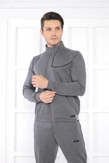 Спортивный костюм Escetic G3 Мужской с высоким воротником, 4 сезона, дышащий, хлопковый, slimfit, 4 кармана, 100% местное производство - фото 2