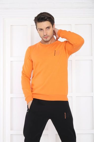 Чоловічий спортивний комплект Escetic з оранжевим трикотажем, дихаюча тканина, slimfit, 3 натягу, 100% українське виробництво - фото 4