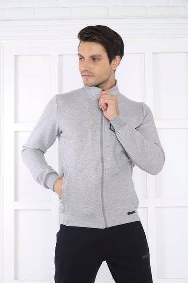 Спортивний костюм Escetic для чоловіків з піднятим кольором, 4 сезони, дихаючий, бавовняний, slimfit, 4 кишені, 100% виробництво Туреччини - фото 1