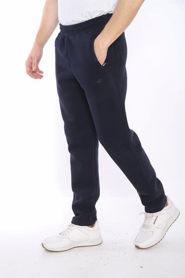 Чоловічі спортивні брюки Escetic темно-сині з утепленою флісовою підкладкою для комфортного зимового використання - фото 5