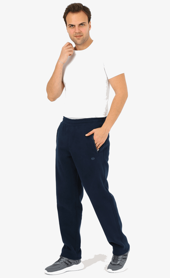 Escetic Royal Erkek Casual Kalıp 3 İplik İçi Polarlı Kışlık Kalın Spor Eşofman Altı B1294 - fotoğraf 4