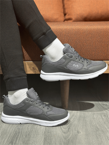 حذاء رياضي صيفي خفيف الوزن للرجال من Escetic باللون الرمادي الداكن طراز Anorak AY0012 - صورة 3