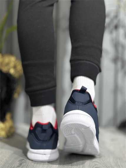 Escetic Navy Blue Red Men's Anorak Body Summer Sneaker Lightweight Sports Shoes AY0012 - photo 4