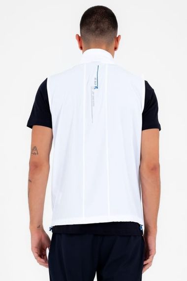 Спортивний чоловічий костюм Escetic з ефектом slimfit, дихаючий, 4 кишені, літня стійка жилетка, стиль вулиці   - фото 2