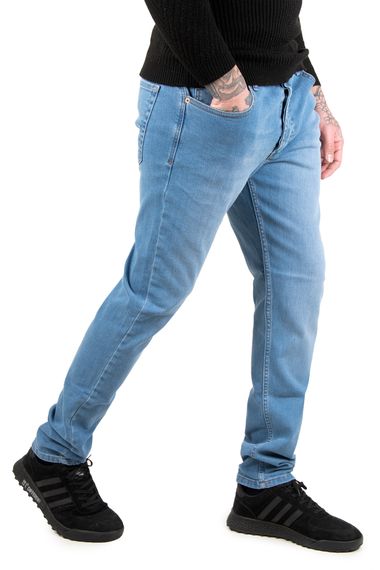 DeepSEA Enzyme Washing Grinding Slim Cut Lycra Men's Jeans 2202029 - photo 4