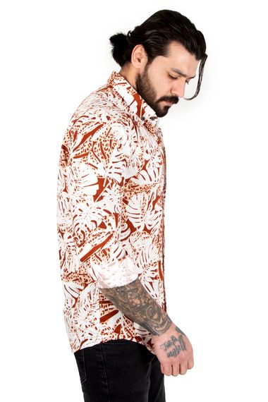 DeepSEA Long Sleeve Leaf Patterned Lycra Men's Shirt 2201882 - photo 4