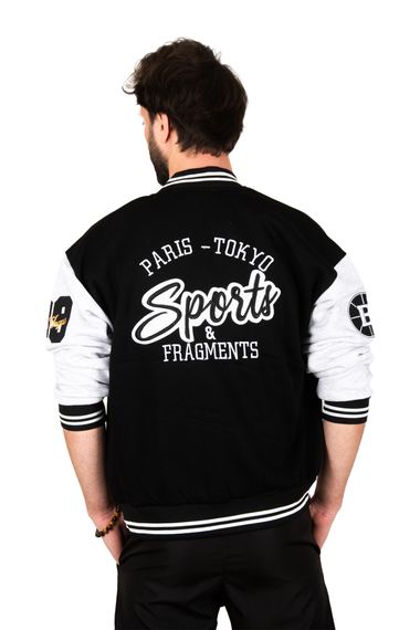 DeepSEA Ribbed Three Thread College Coat Jacket with Embroidered Text on Front and Back 2304763 - photo 4