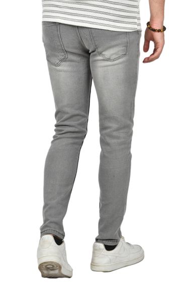 DeepSEA Lazer Kesim Yırtıklı Slim Fit Kot Pantolon 2406552 - photo 4