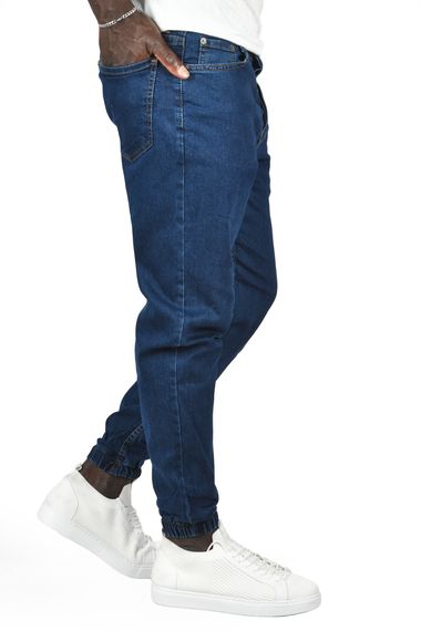 DeepSEA Paçası Lastikli Skinny Fit Likralı Jogger Jean Kot Pantolon 2406257 - صورة 3