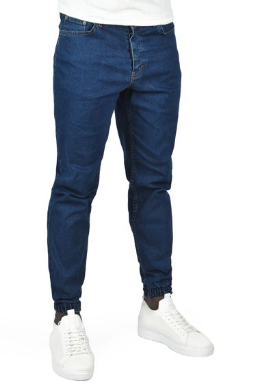 DeepSEA Paçası Lastikli Skinny Fit Likralı Jogger Jean Kot Pantolon 2406257 - صورة 4