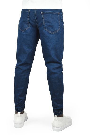 DeepSEA Paçası Lastikli Skinny Fit Likralı Jogger Jean Kot Pantolon 2406257 - صورة 5